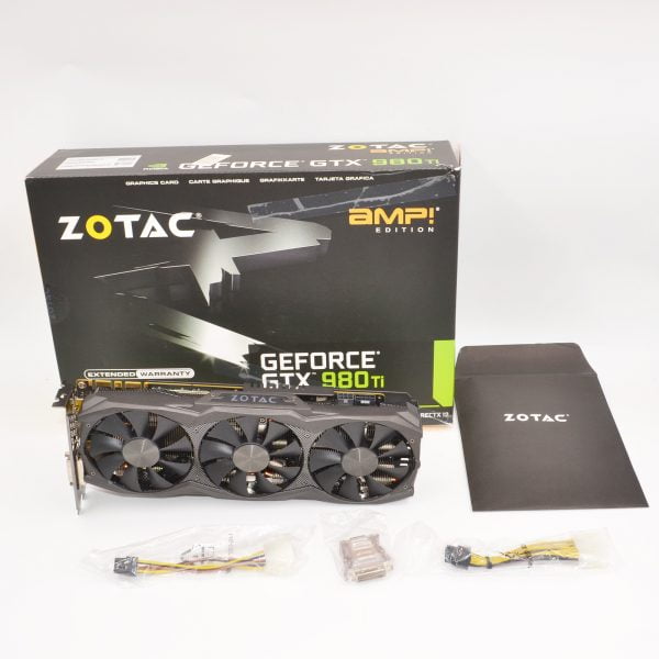 Zotac GeForce GTX 980 Ti AMP! 6GB GDDR5. Boxed with accessories.