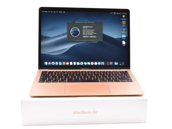 2018 Apple MacBook Air with Retina Display. 13.3″. Intel Core i5 1.6GHz. 8GB RAM. 128GB Flash Storage. Rose Gold