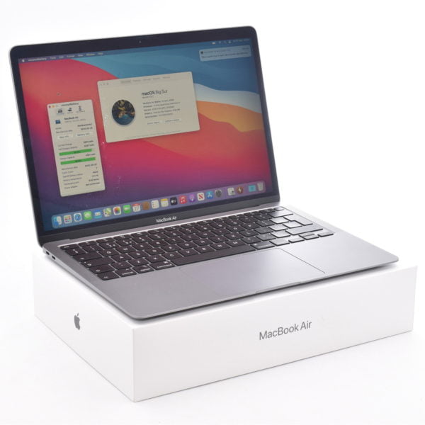 Boxed Space Grey 2020 Apple MacBook Air 13.3″ with Retina Display. Intel i5 1.1GHz. 8GB. 512GB SSD.
